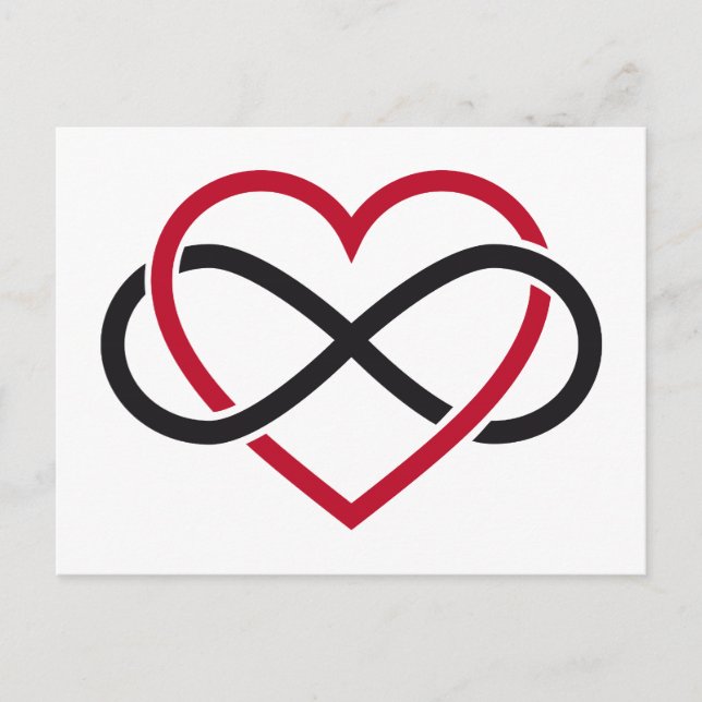 Carte Postale Coeur infini, amour sans fin (Devant)