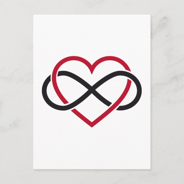 Carte Postale Coeur infini, amour sans fin (Devant)