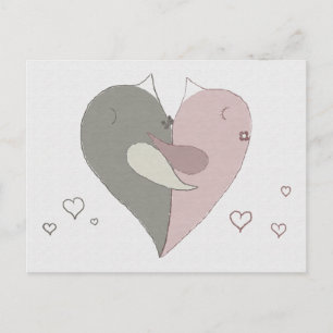 Carte Postale Coeur Inséparable
