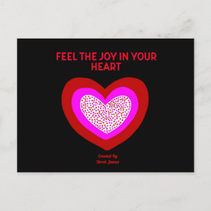 Carte postale Coeur joyeux