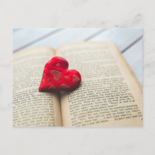 Carte Postale Coeur littéraire