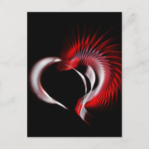 Carte Postale Coeur métallique
