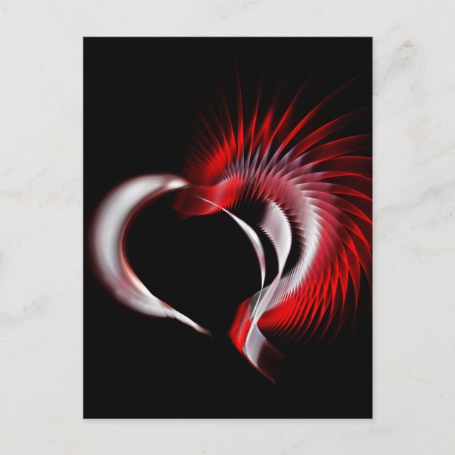 Carte Postale Coeur métallique (Devant)