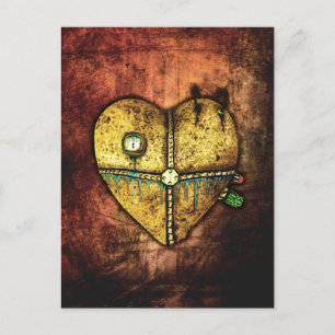 Carte postale Coeur moins cassé d'art gothique