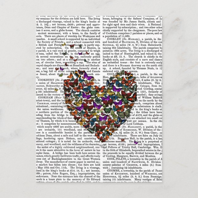 Carte Postale Coeur papillon (Devant)