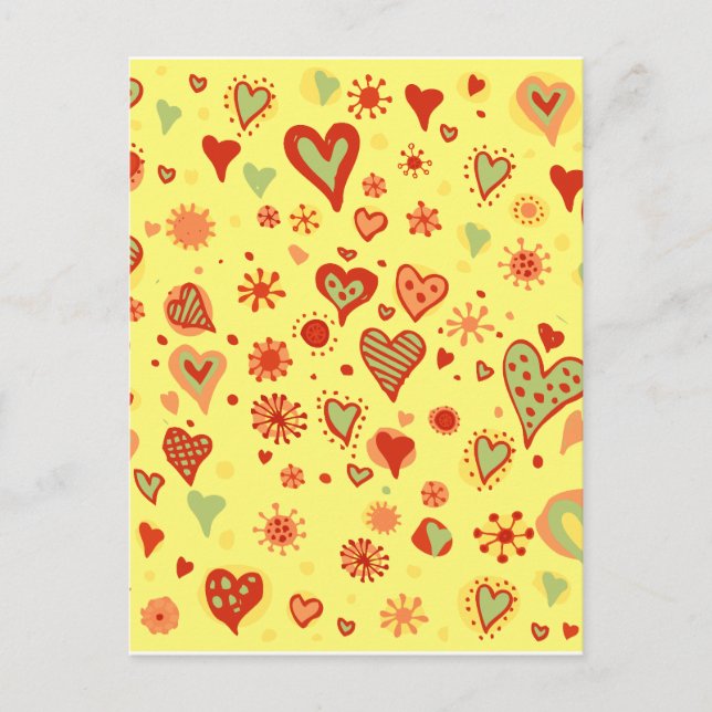 Carte Postale Coeur peuplé (Devant)