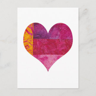 Carte Postale Coeur piqué