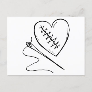 Carte Postale Coeur pointu