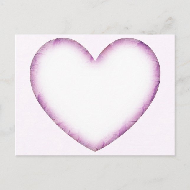 Carte Postale Coeur pourpre (Devant)