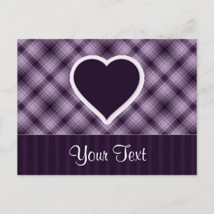 Carte Postale Coeur pourpre