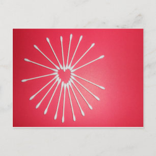 Carte Postale Coeur Q-Tip