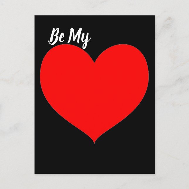 Carte Postale Coeur rouge (Devant)