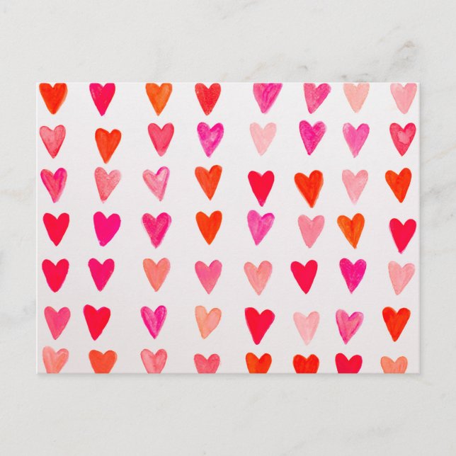 Carte Postale Coeur rouge. (Devant)