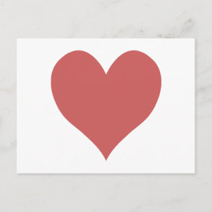 Carte Postale Coeur rouge indien mignon