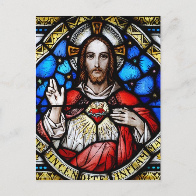 CARTE POSTALE COEUR SACRÉ DE JÉSUS (Devant)