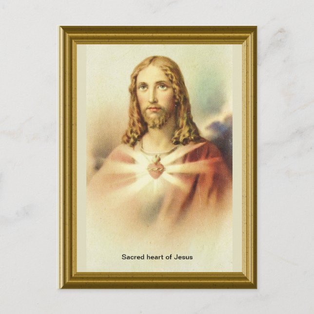Carte Postale Coeur sacré de Jésus (Devant)