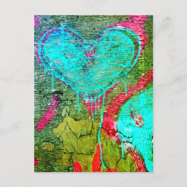 Carte Postale Coeur saignant (Devant)