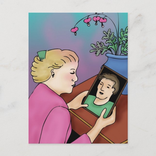 Carte Postale Coeur saignant (Devant)