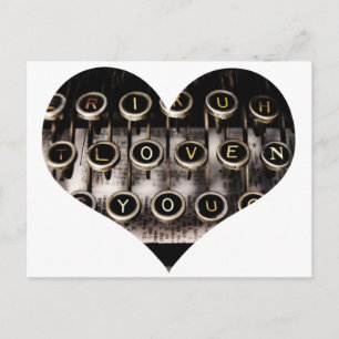 Carte Postale Coeur tapé