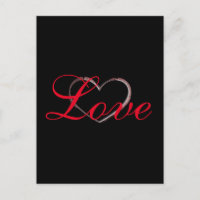 Cœur Tendance Gris Calligraphie Amour Mariage
