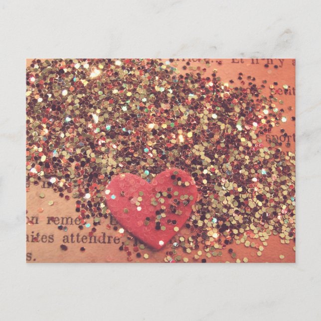 Carte Postale Coeur vintage (Devant)