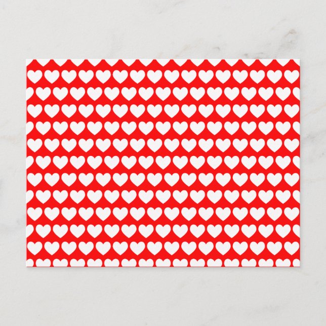 Carte postale Coeurs blancs (Devant)