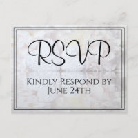 Coeurs blancs & Peony Réflexions Mariage RSVP