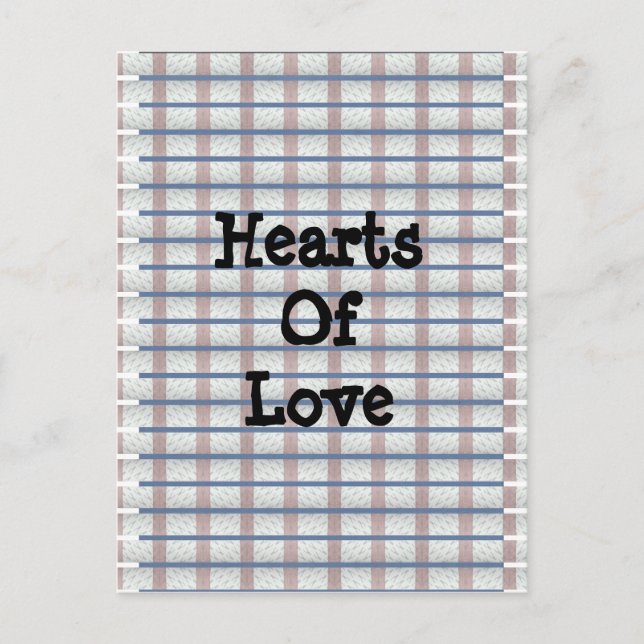 Carte Postale Coeurs D'Amour (Devant)
