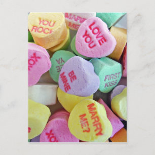 Carte Postale Coeurs de bonbons