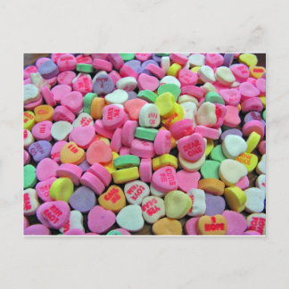 Carte Postale Coeurs de bonbons