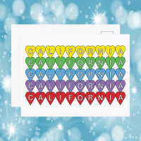 Coeurs de Californie Motif coloré