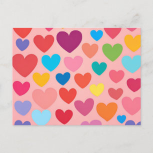 Carte Postale Coeurs de la Saint Valentin