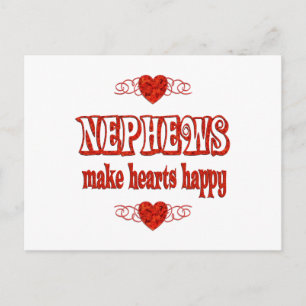 Carte Postale Coeurs de Nephew