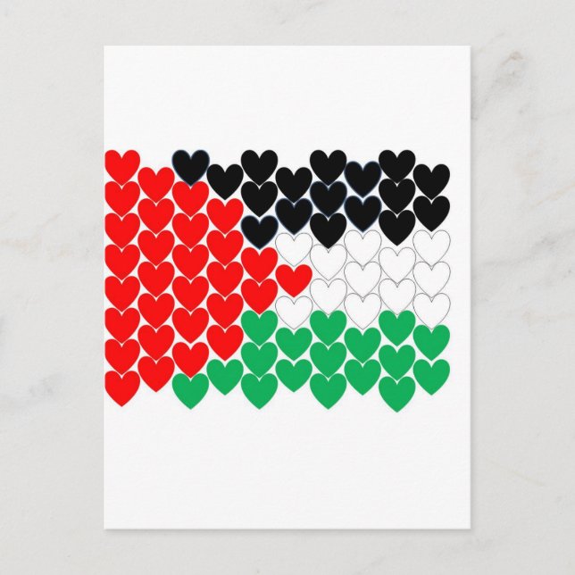 Carte Postale Coeurs de Palestine (Devant)