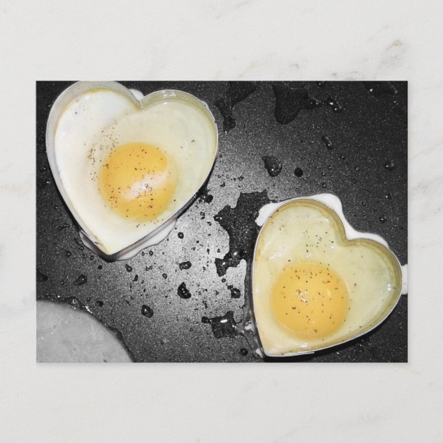 Carte Postale Coeurs d'oeufs (Devant)