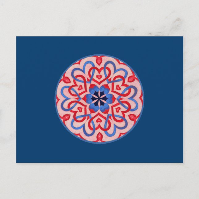 Carte Postale Coeurs entrelacés (Devant)