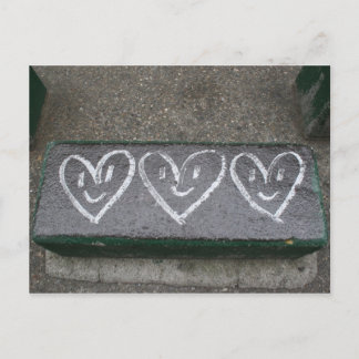 Carte Postale Coeurs heureux