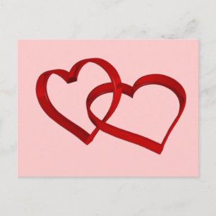 Carte postale Coeurs liés