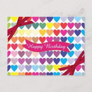 Carte Postale Coeurs multiples