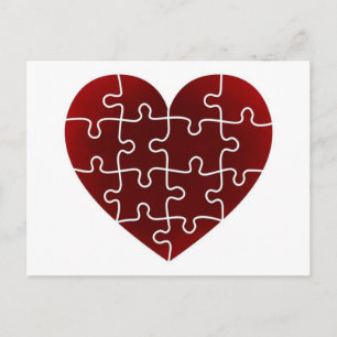 Carte Postale Coeurs perplexes