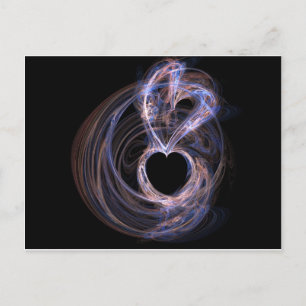 Carte Postale Coeurs pourpres