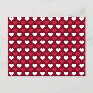Carte Postale Coeurs rouges