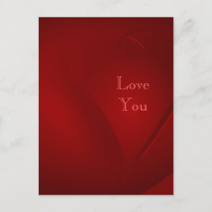 Carte Postale Coeurs rouges du sang