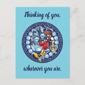 Carte Postale Coeurs royaux | Art Clé en verre verni bleu