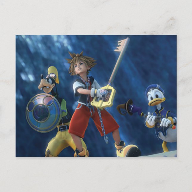 Carte Postale Coeurs royaux | Sora, Goofy & Donald Film Still (Devant)