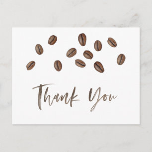 Carte Postale Coffee Haricots Caféine Merci