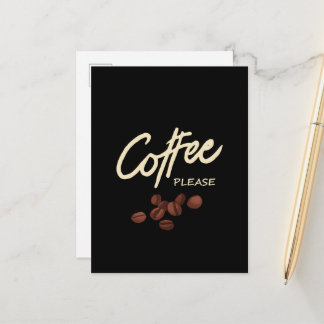 Carte Postale Coffee Please Coffee Lover