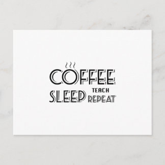 Carte Postale Coffee Teach Funny Gif Enseignant École Enseignant