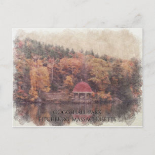 Carte Postale Coggshall Park Fitchburg, Massachusetts