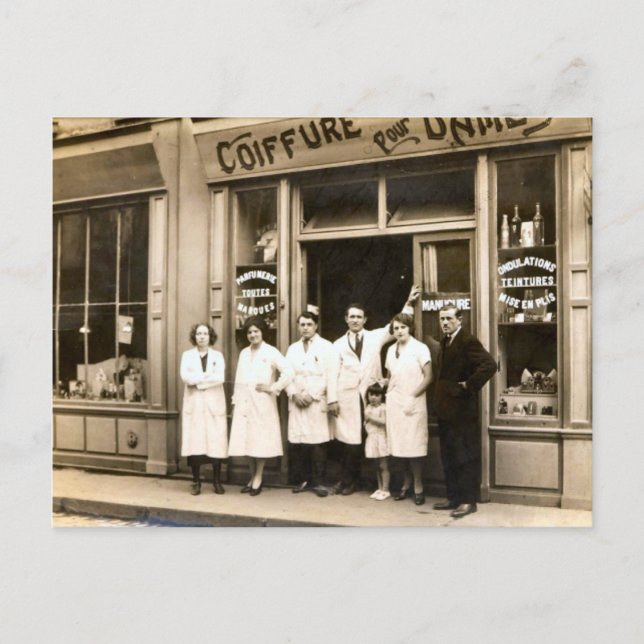 Carte Postale Coiffeuse, 1930 (Devant)